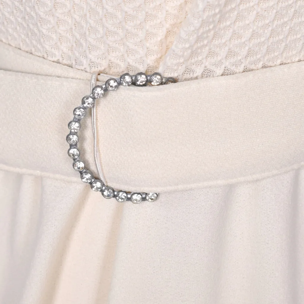1960s Cream Maxi Dress