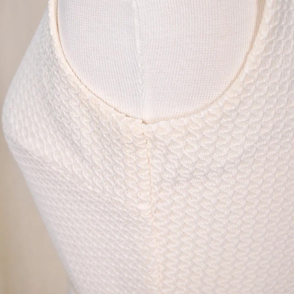1960s Cream Maxi Dress