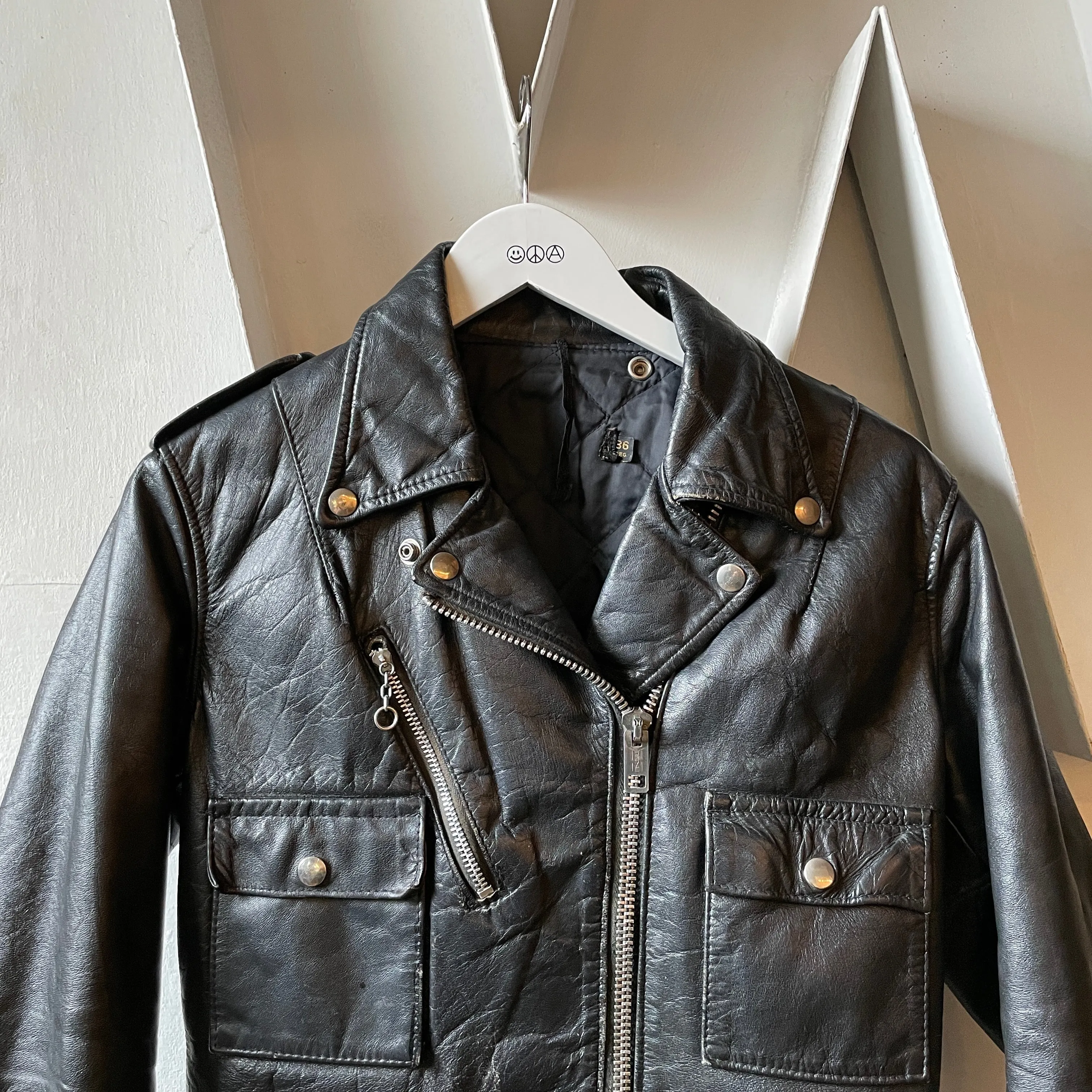 70’s Harley Davidson Leather Biker Jacket - XS