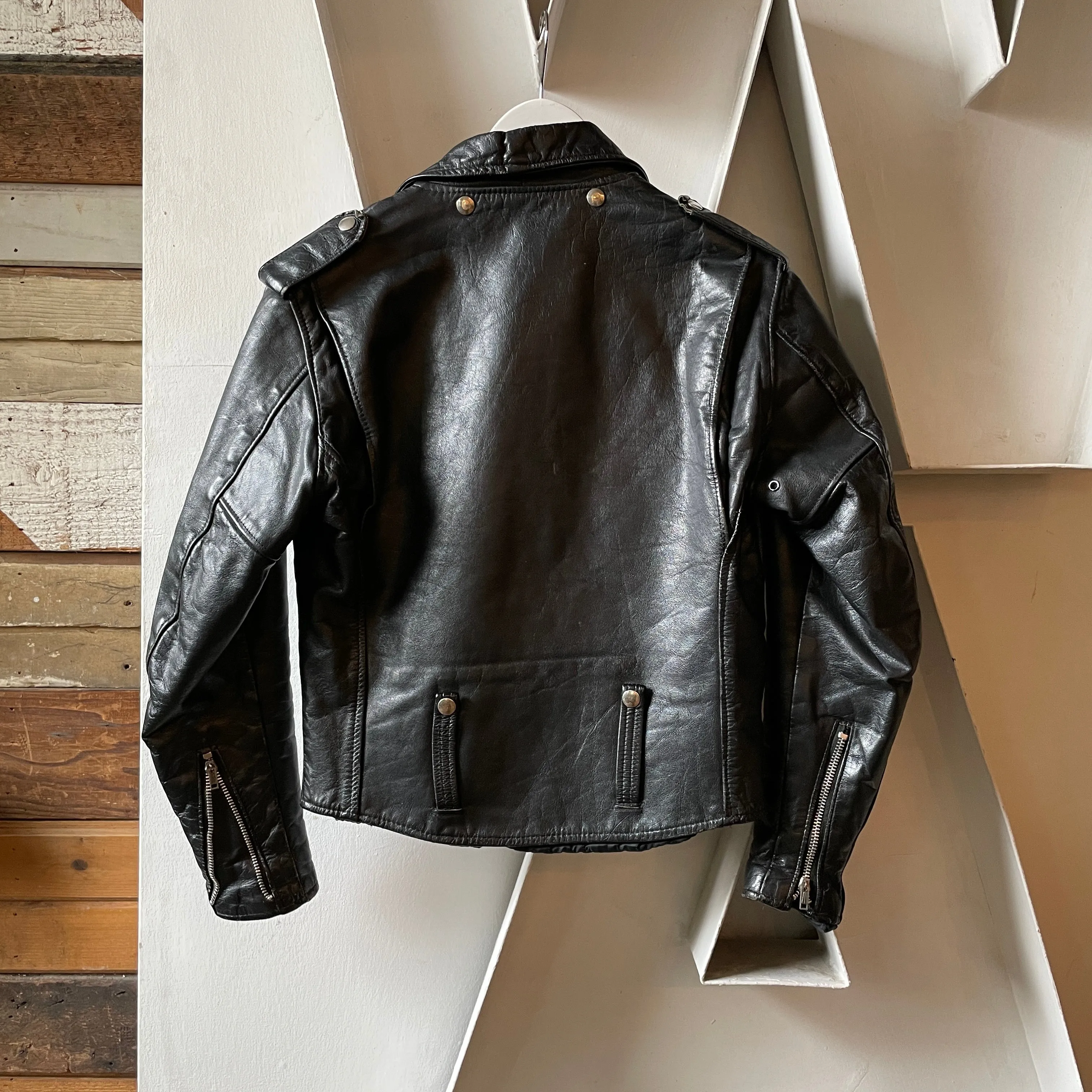 70’s Harley Davidson Leather Biker Jacket - XS