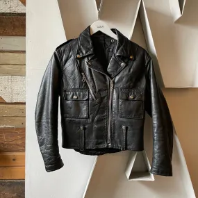 70’s Harley Davidson Leather Biker Jacket - XS