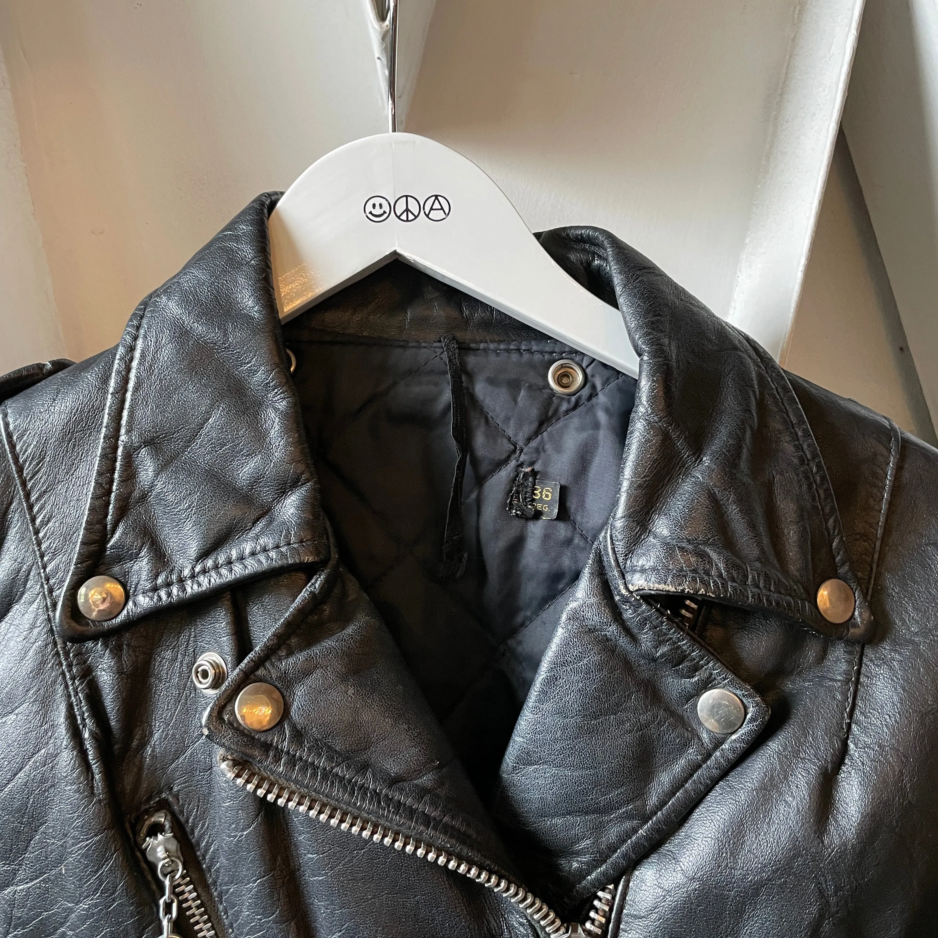 70’s Harley Davidson Leather Biker Jacket - XS