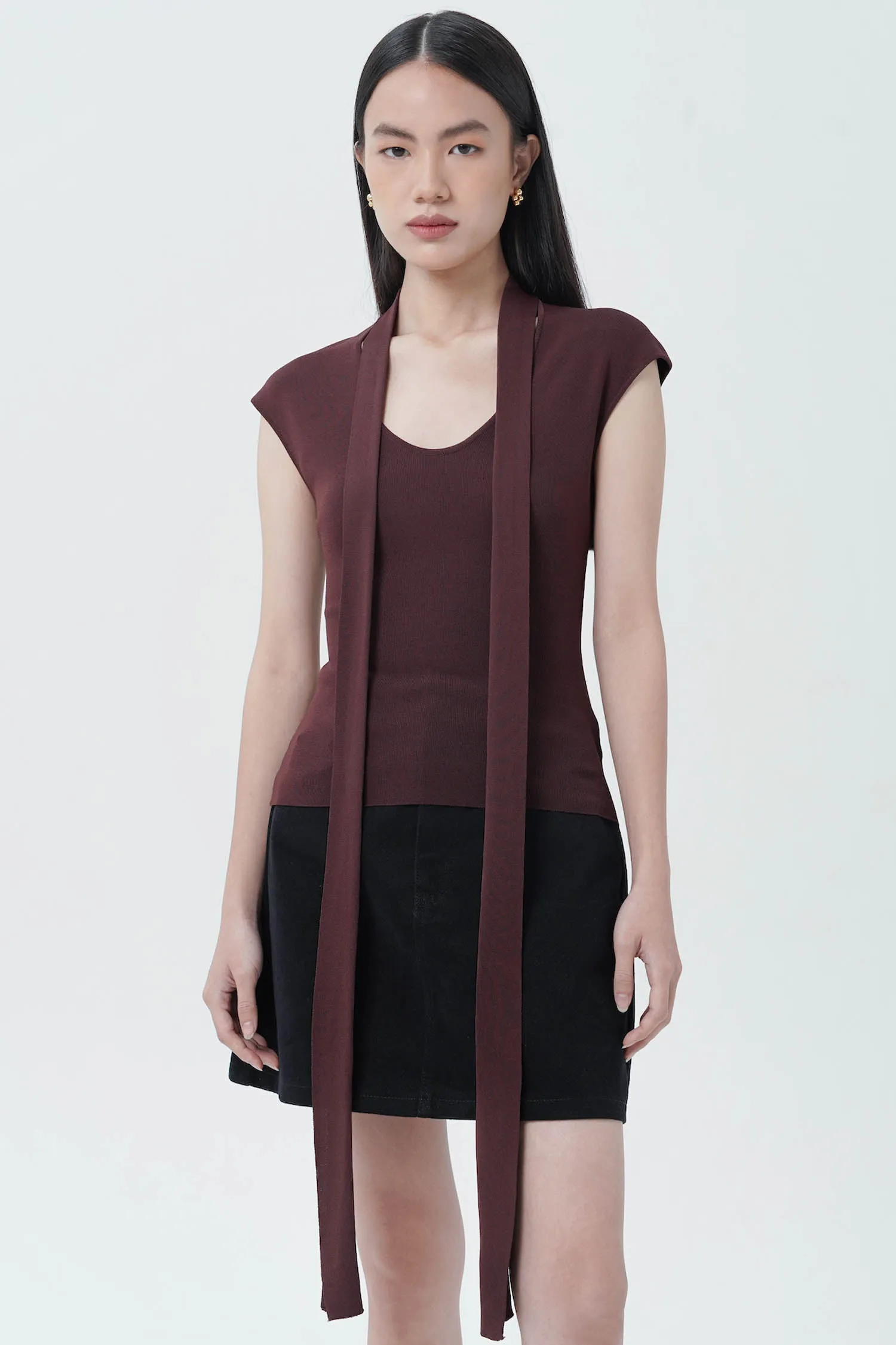 Arata Top In Brown