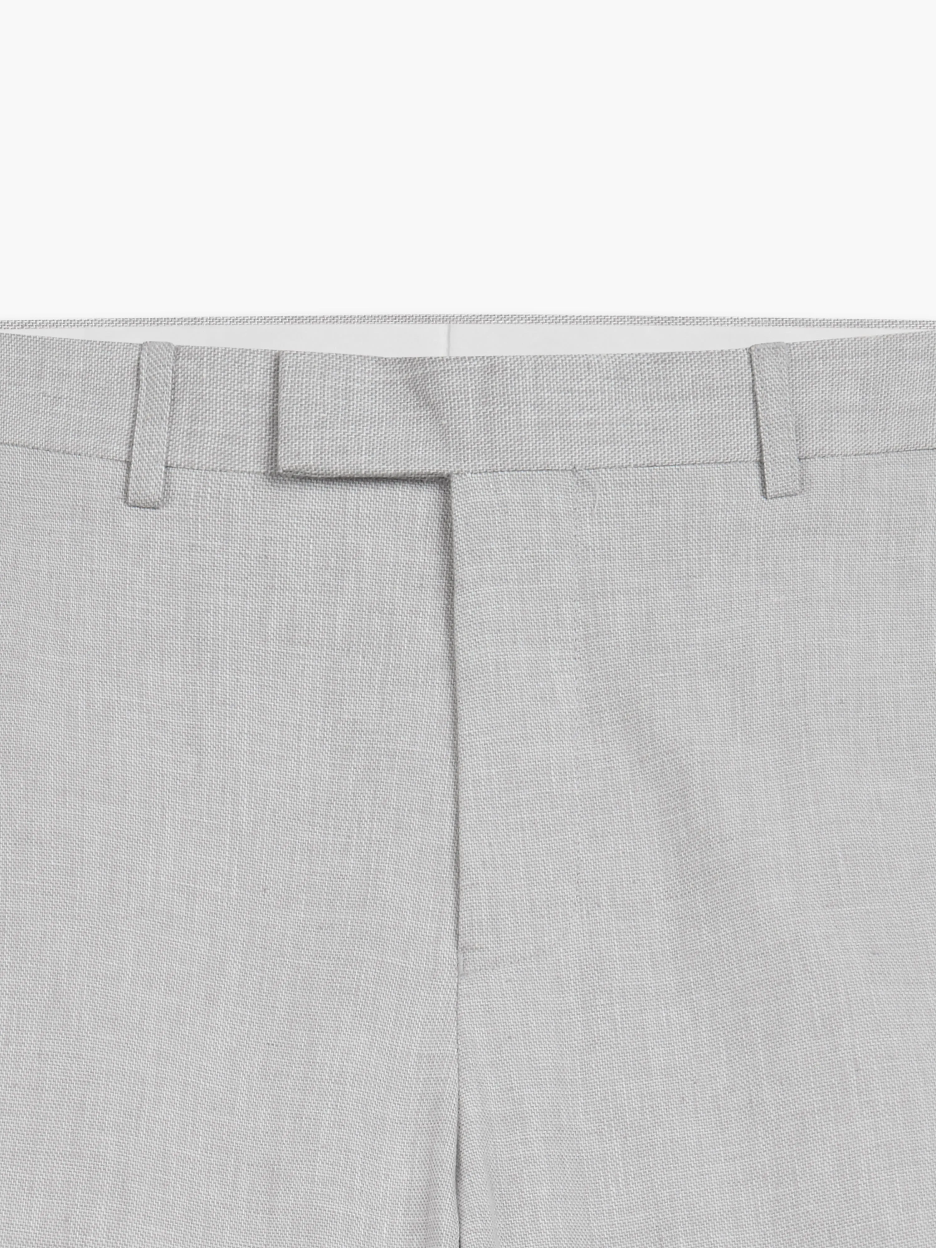 Archer Linen-Blend Slim Light Grey Suit Trouser