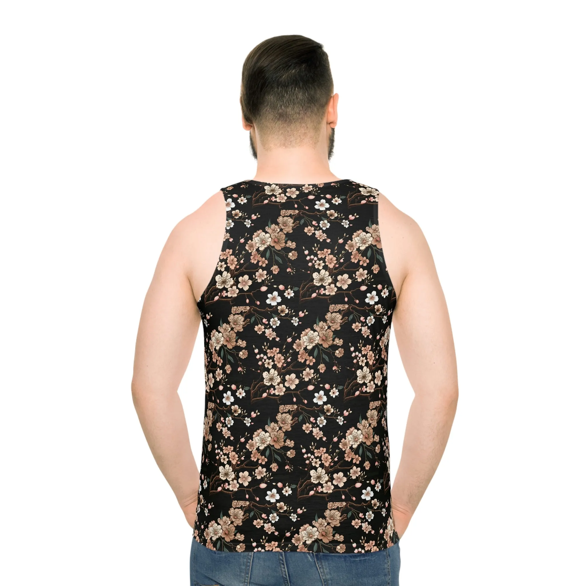 Business Dinosaur Cherry Blossom Tank Top #2