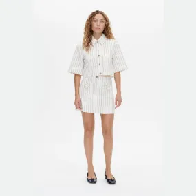 Majsa Shirt Majsa Shirt White Sand Pinstripe