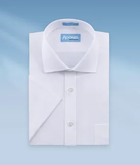 Mens Classic Fit Non Iron Cotton "Serene Pattern" Short Sleeve Dress Shirt