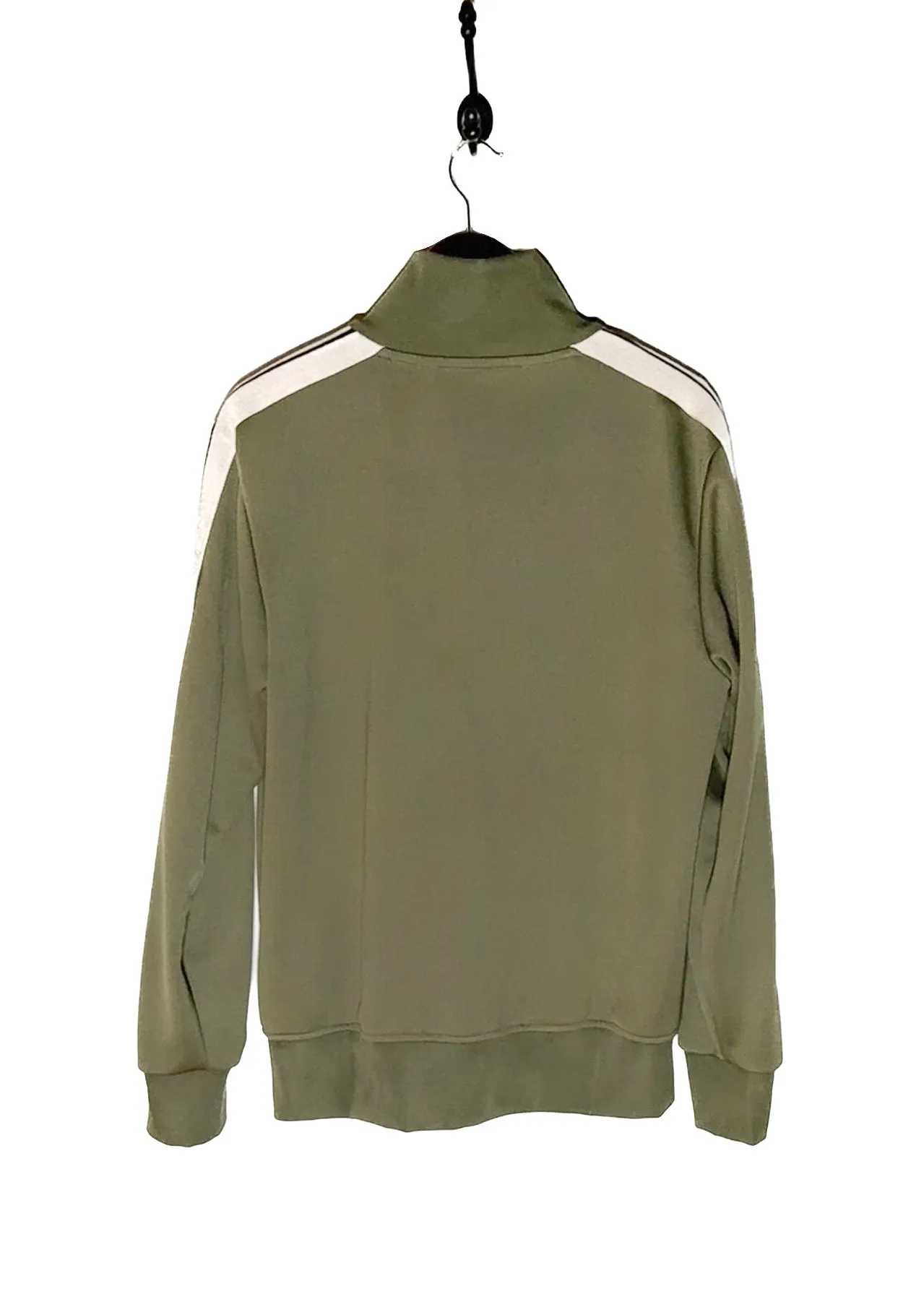 Palm Angels Khaki Green Logo Track Sweater
