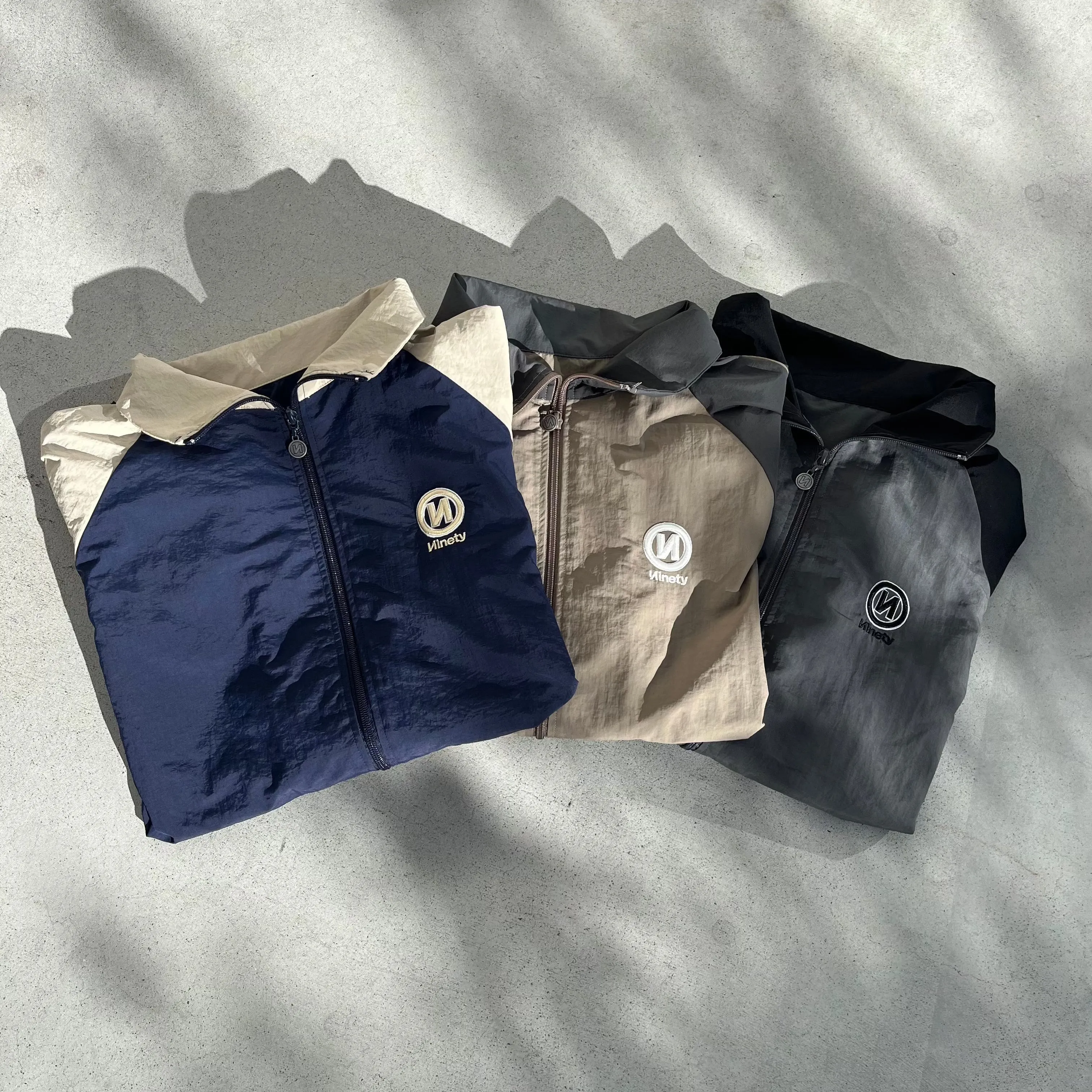 "N" Logo Tech Nylon Track Jacket