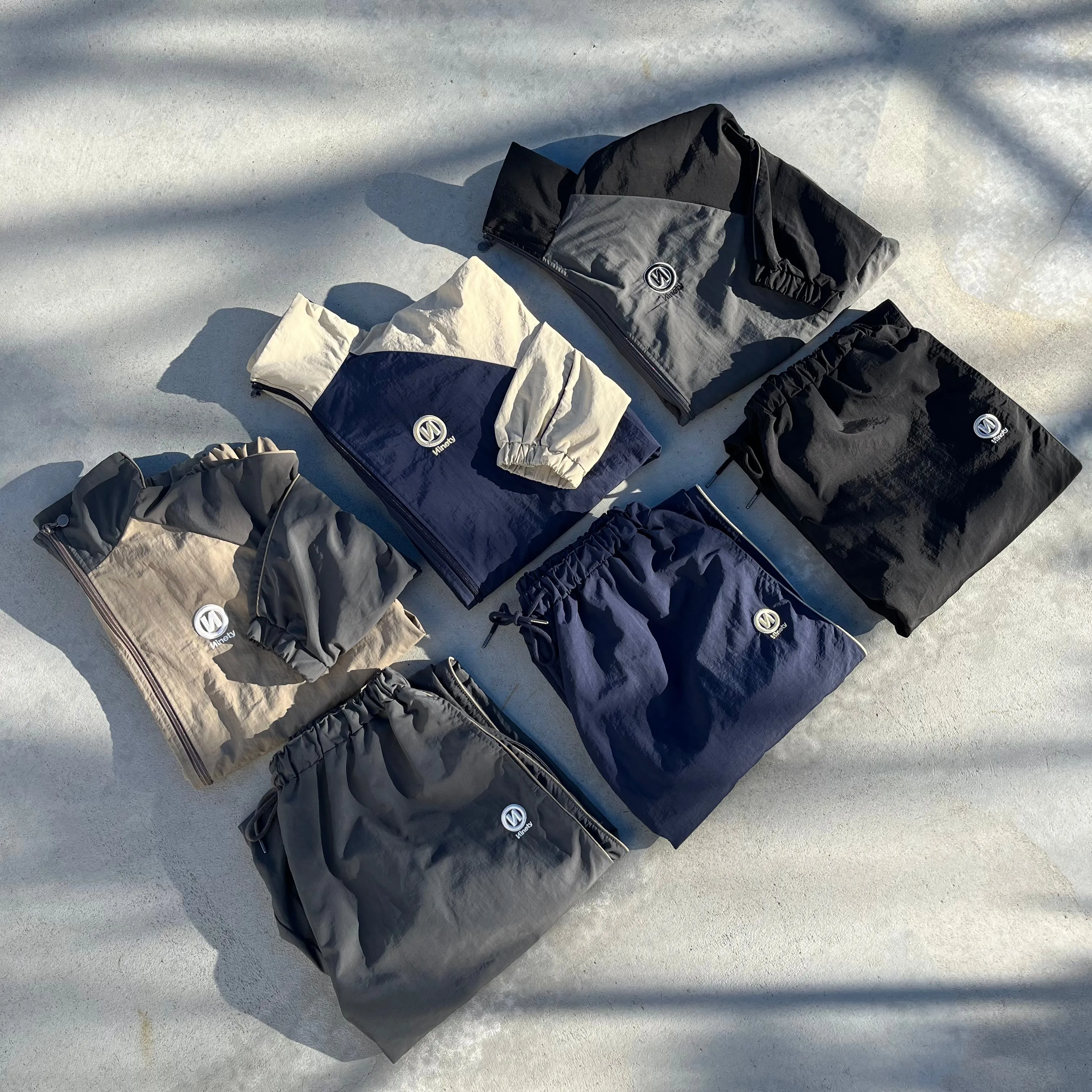 "N" Logo Tech Nylon Track Jacket