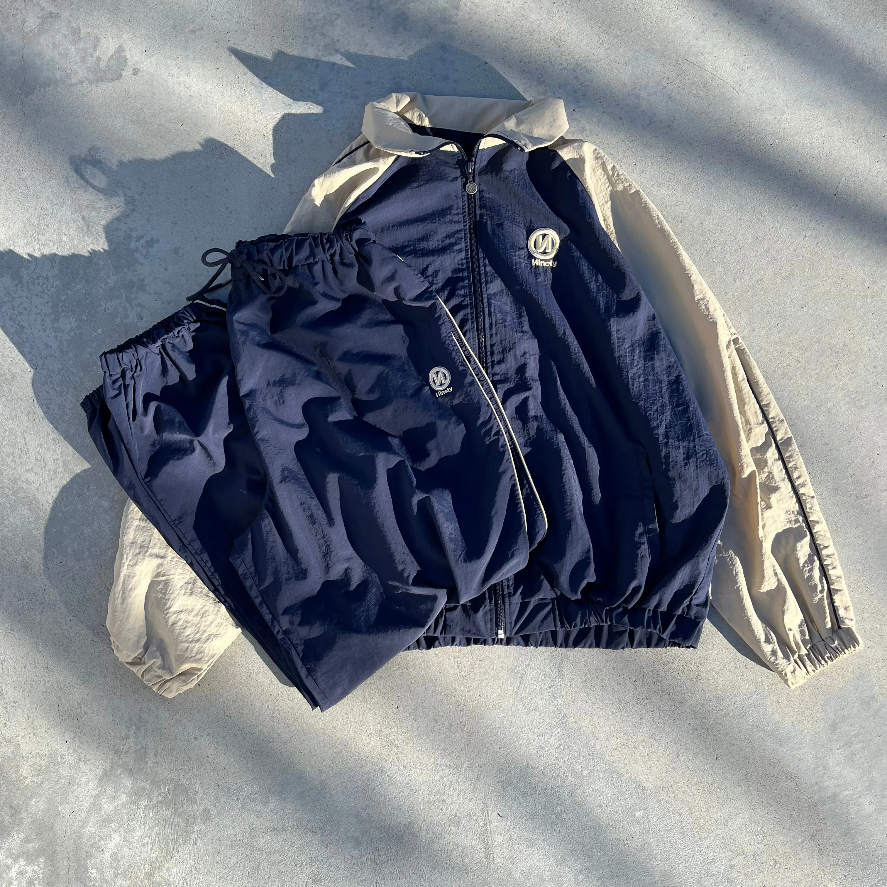 "N" Logo Tech Nylon Track Jacket