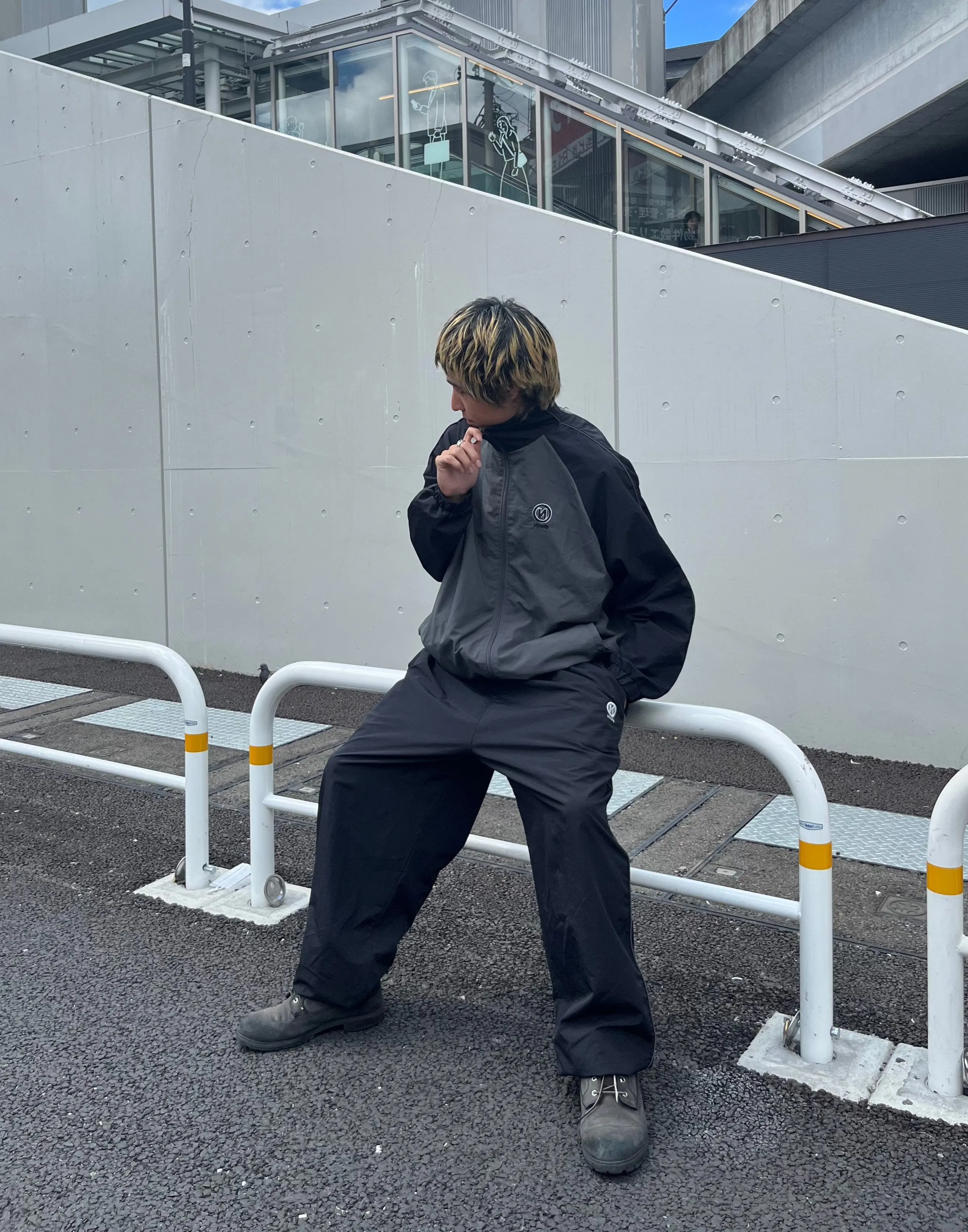 "N" Logo Tech Nylon Track Jacket