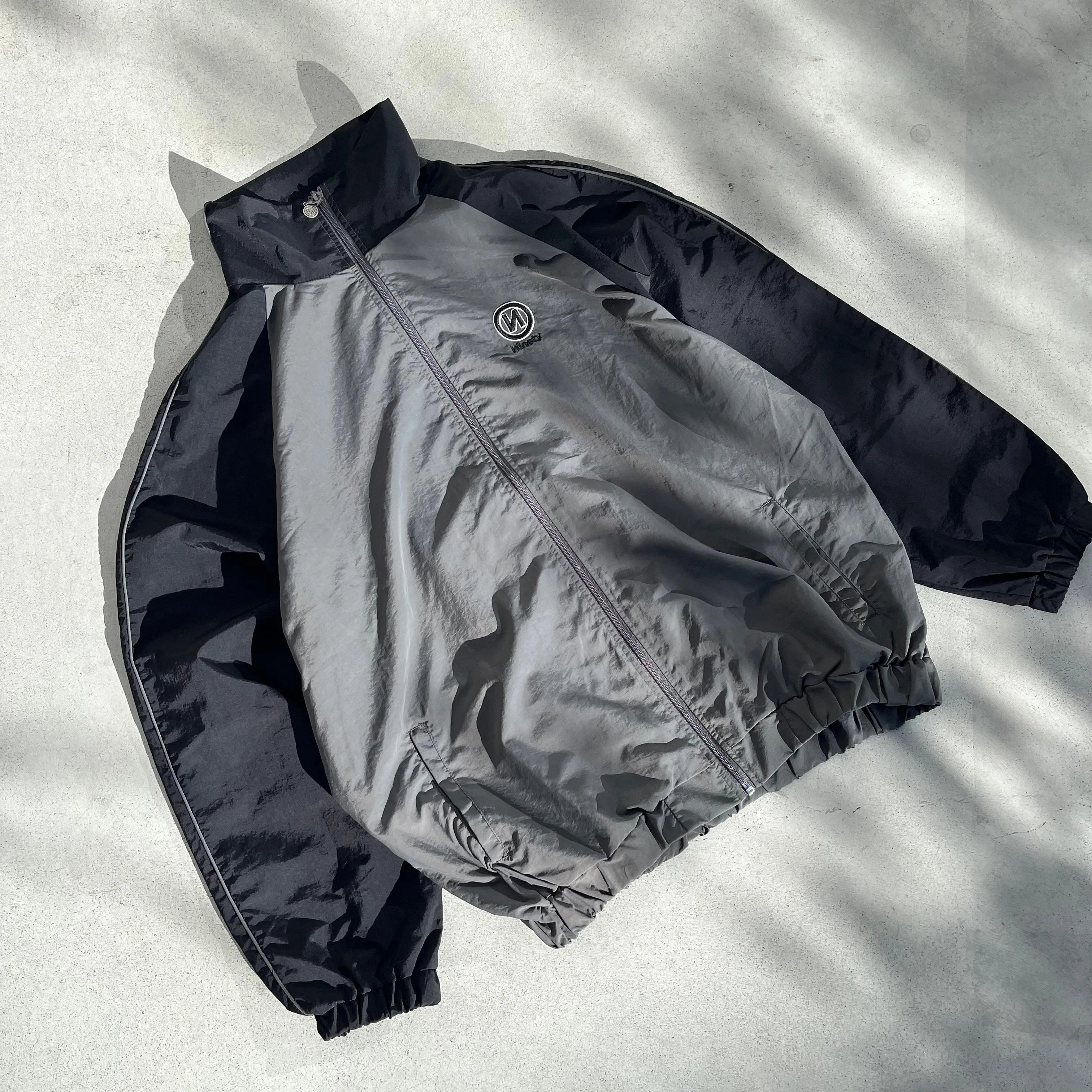 "N" Logo Tech Nylon Track Jacket