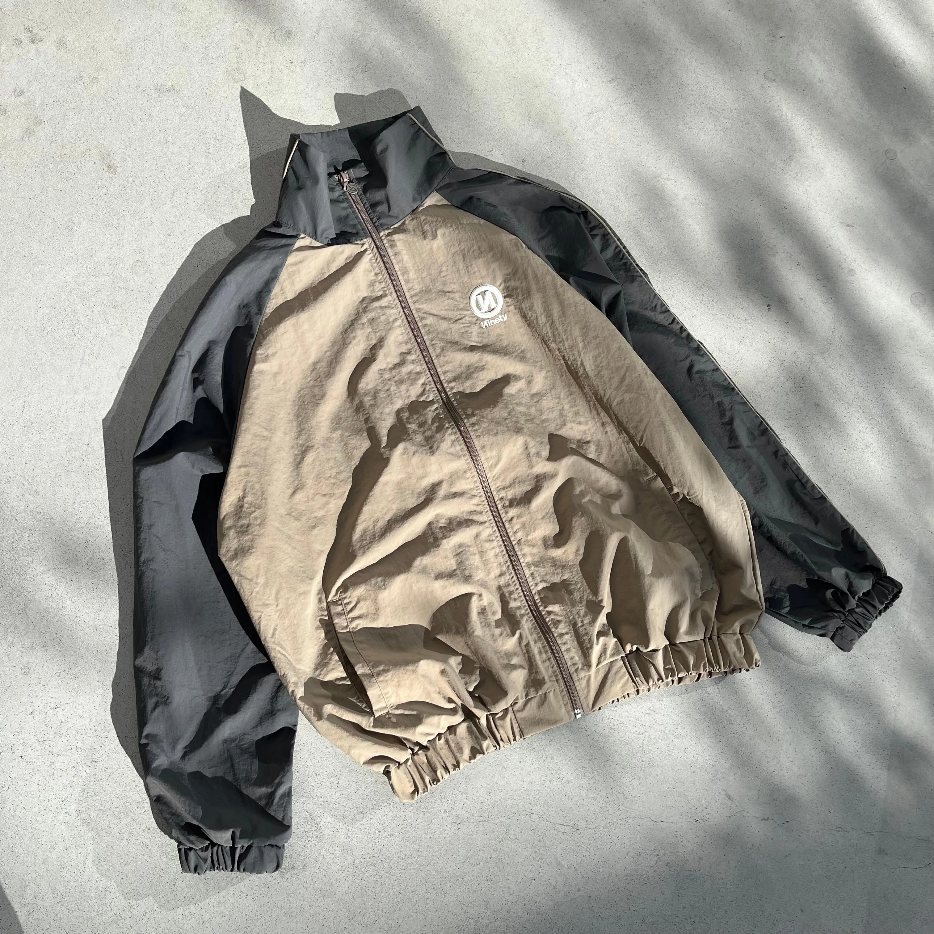 "N" Logo Tech Nylon Track Jacket