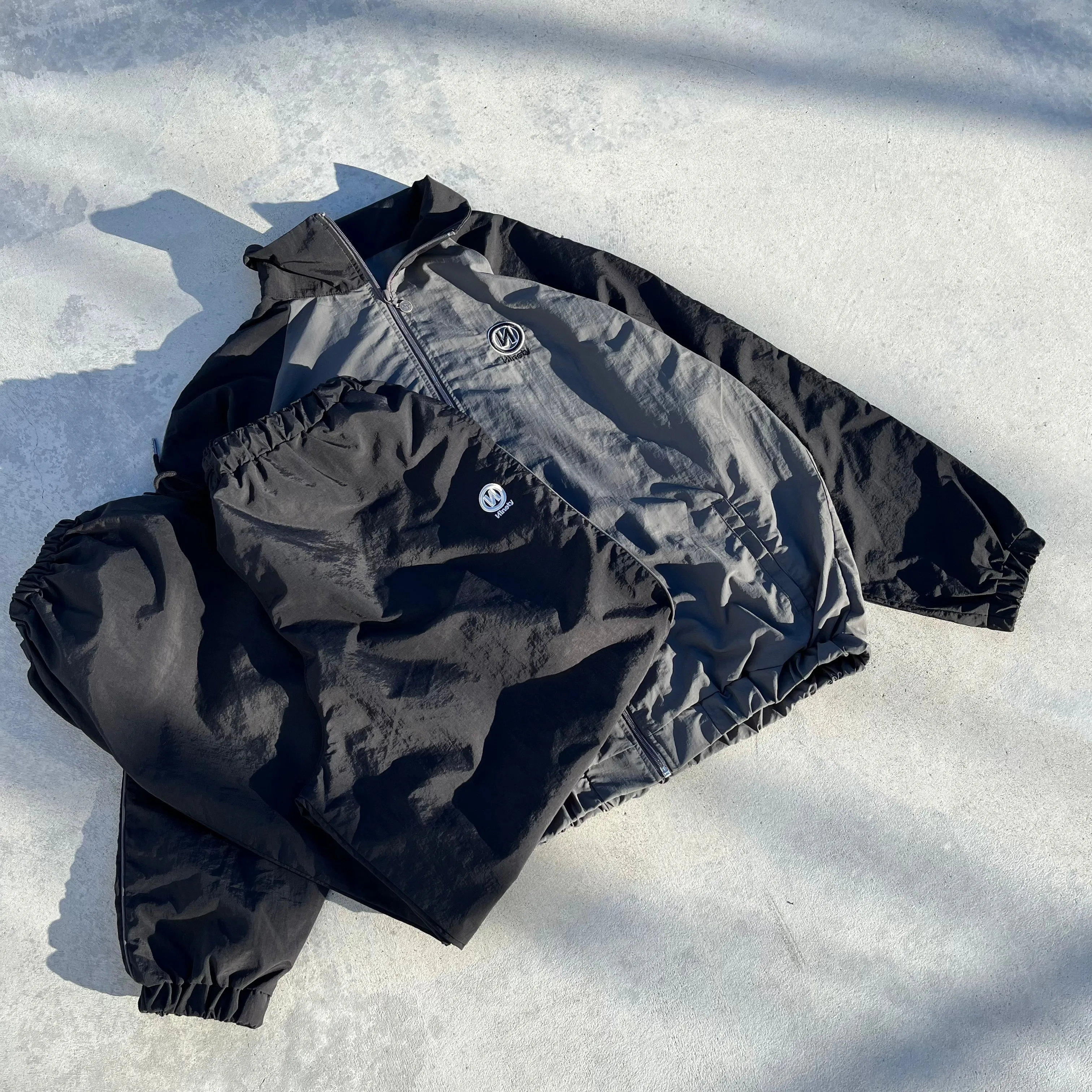 "N" Logo Tech Nylon Track Jacket