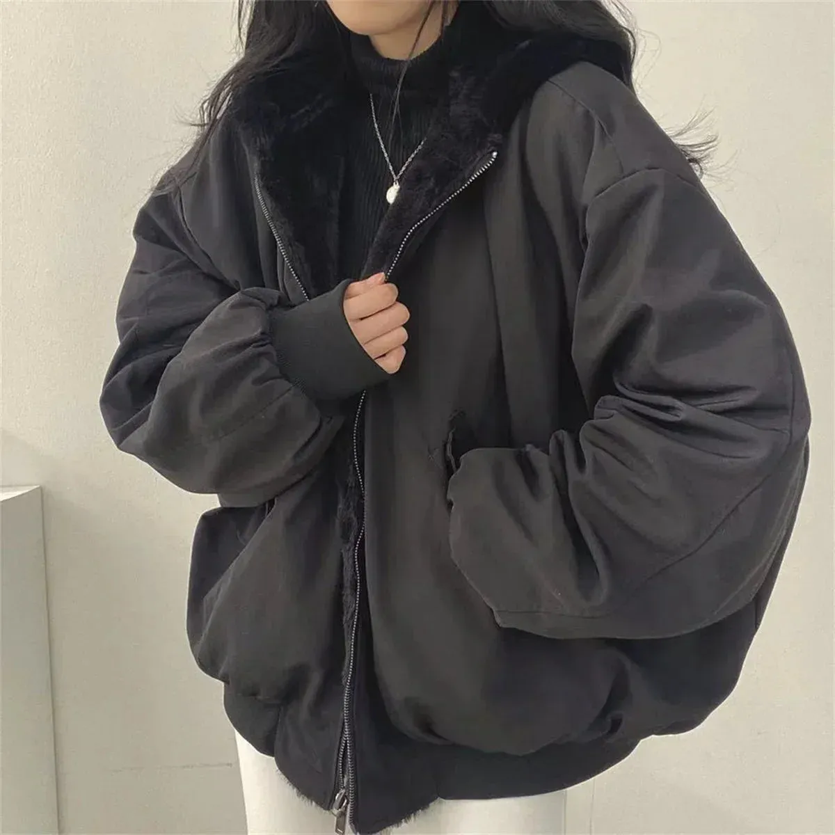 Two-way Hooded Jacket
