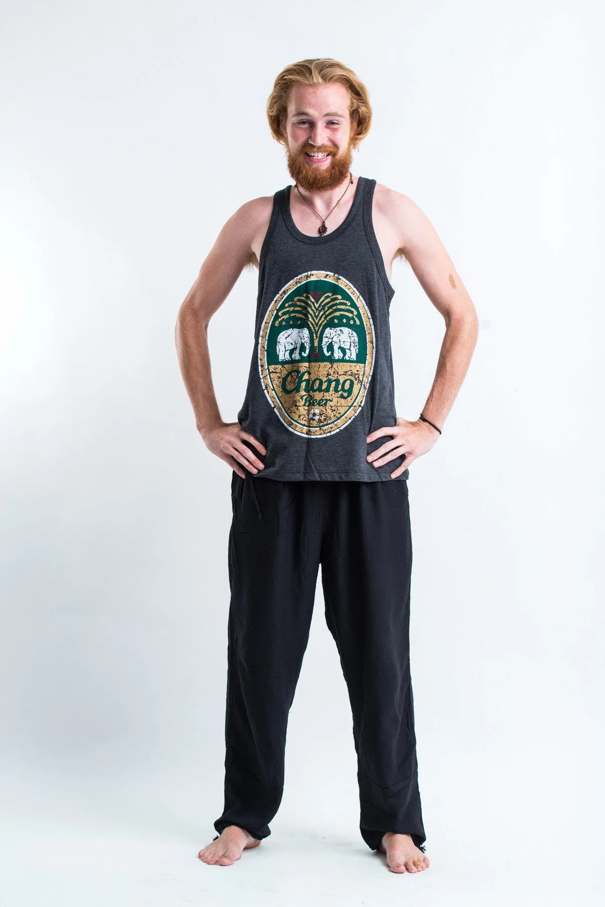 Vintage Style Chang Beer Tank Top in Black